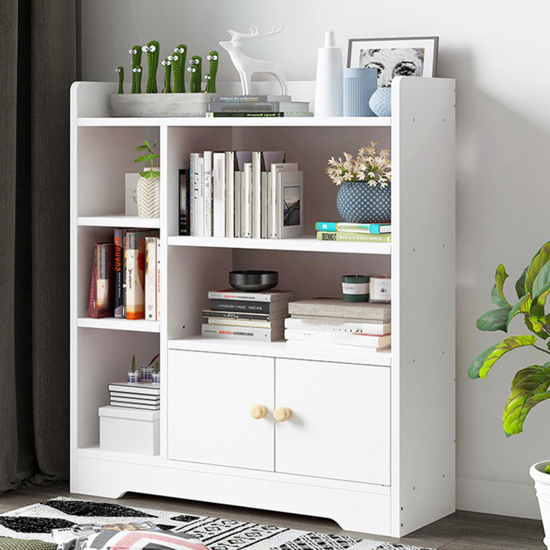 Latitude Run Simpleness Combination Bookcase Bookshelf Home Multi Layer Floor Rack White Wayfair