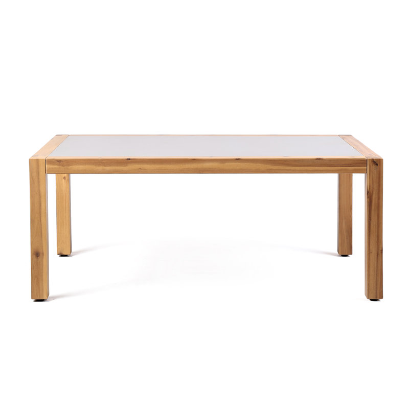Rosecliff Heights Sienna Outdoor Patio Coffee Table In Acacia Wood