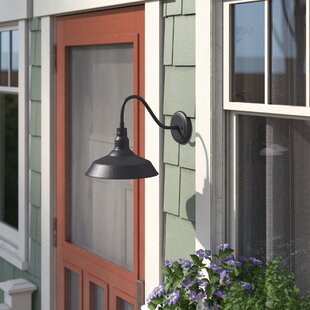 Outdoor Lantern Brass American Style Exterior Porch Wall Mount Lighting Fixture
