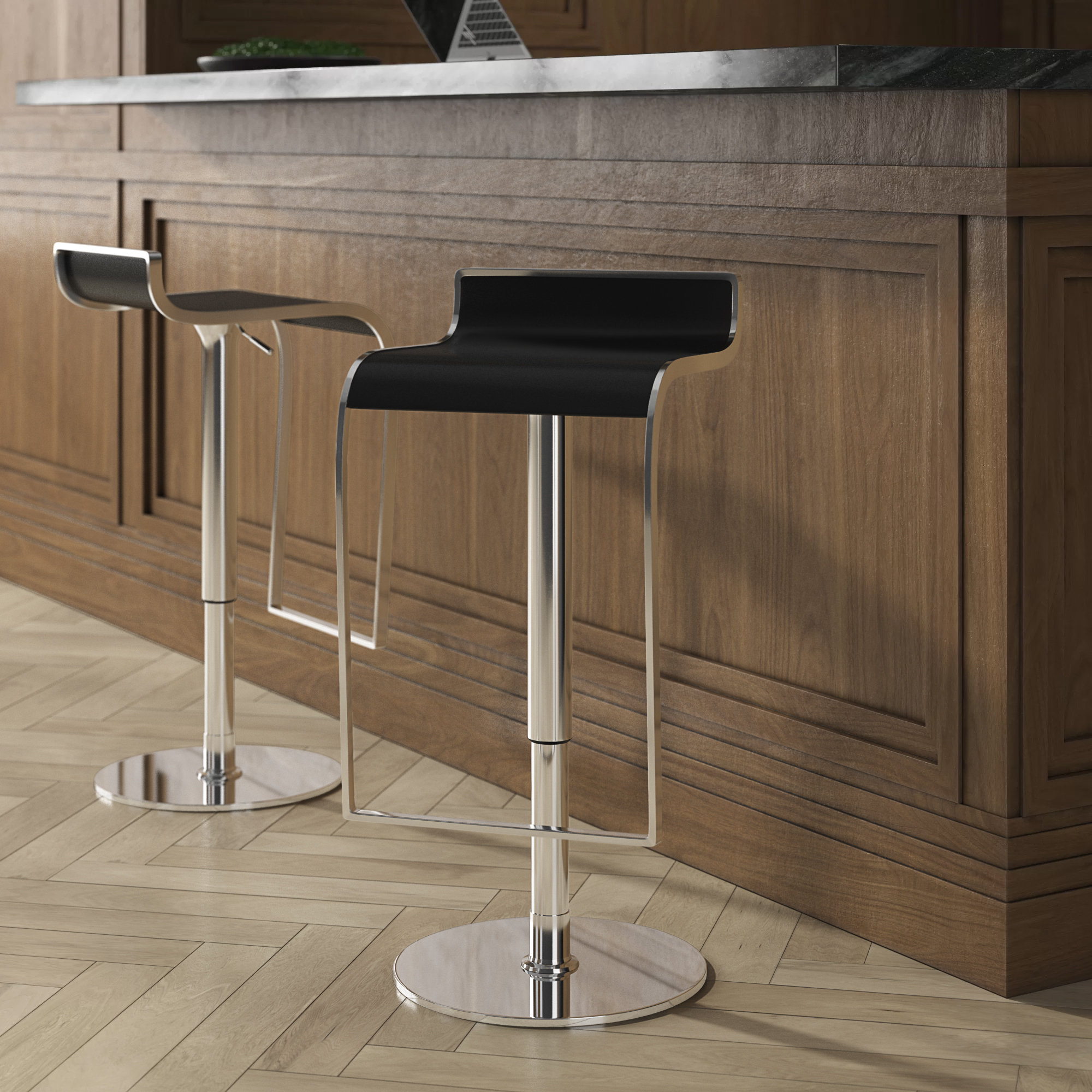 adjustable counter stool with back
