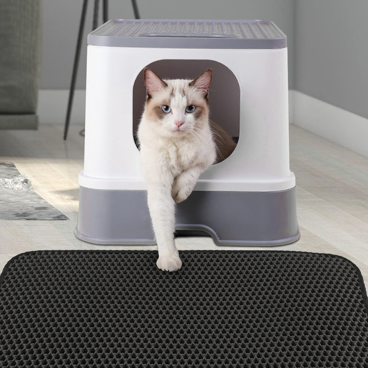 US Double-Layer Cat Litter Box Mat Trapper Foldable Pad Pet Rug EVA Foam Rubber US Double-Layer Cat Litter Box Mat Trapper Foldable Pad Pet Rug EVA Foam Rubber