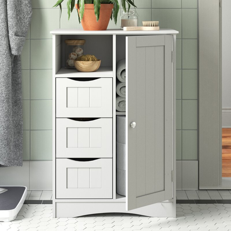 Andover Mills Armoire De Salle De Bain Autoportante L 22 05 Po X H 32 1 Po X P 13 39 Po Ashland Et Commentaires Wayfair Ca