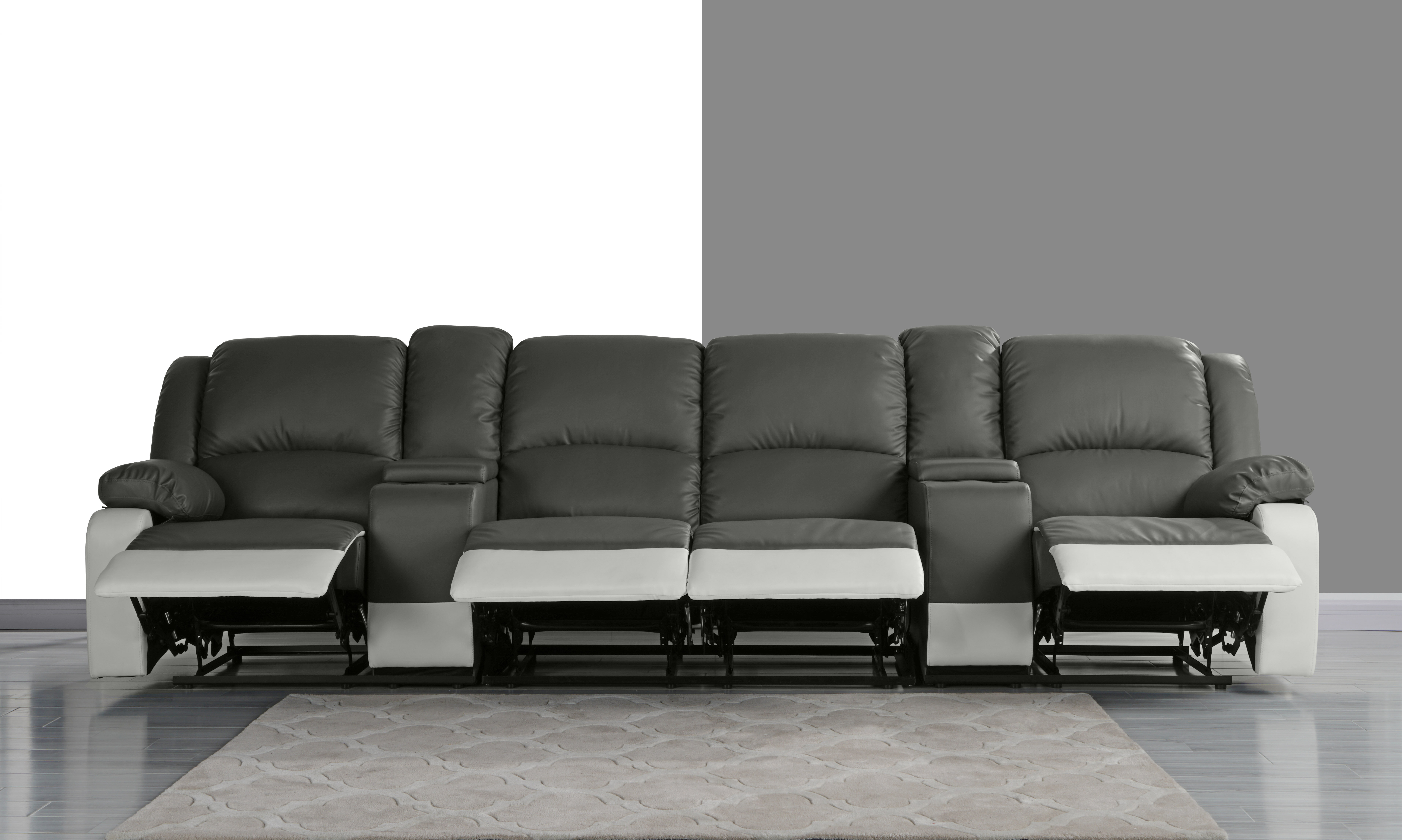 home decor theater leather sofa