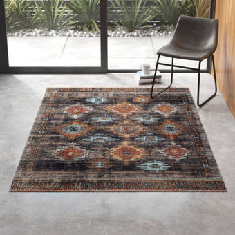 Zane Charcoal Indoor Outdoor Area Rug Reviews Allmodern