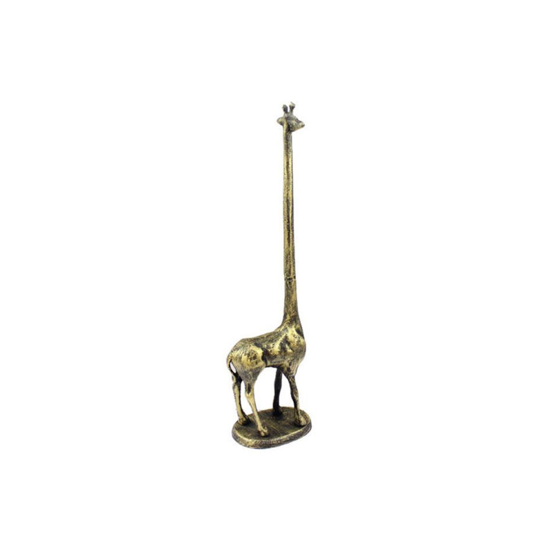 Bloomsbury Market Rooker Cast Iron Giraffe Extra Freestanding Toilet Paper Holder Reviews Wayfair
