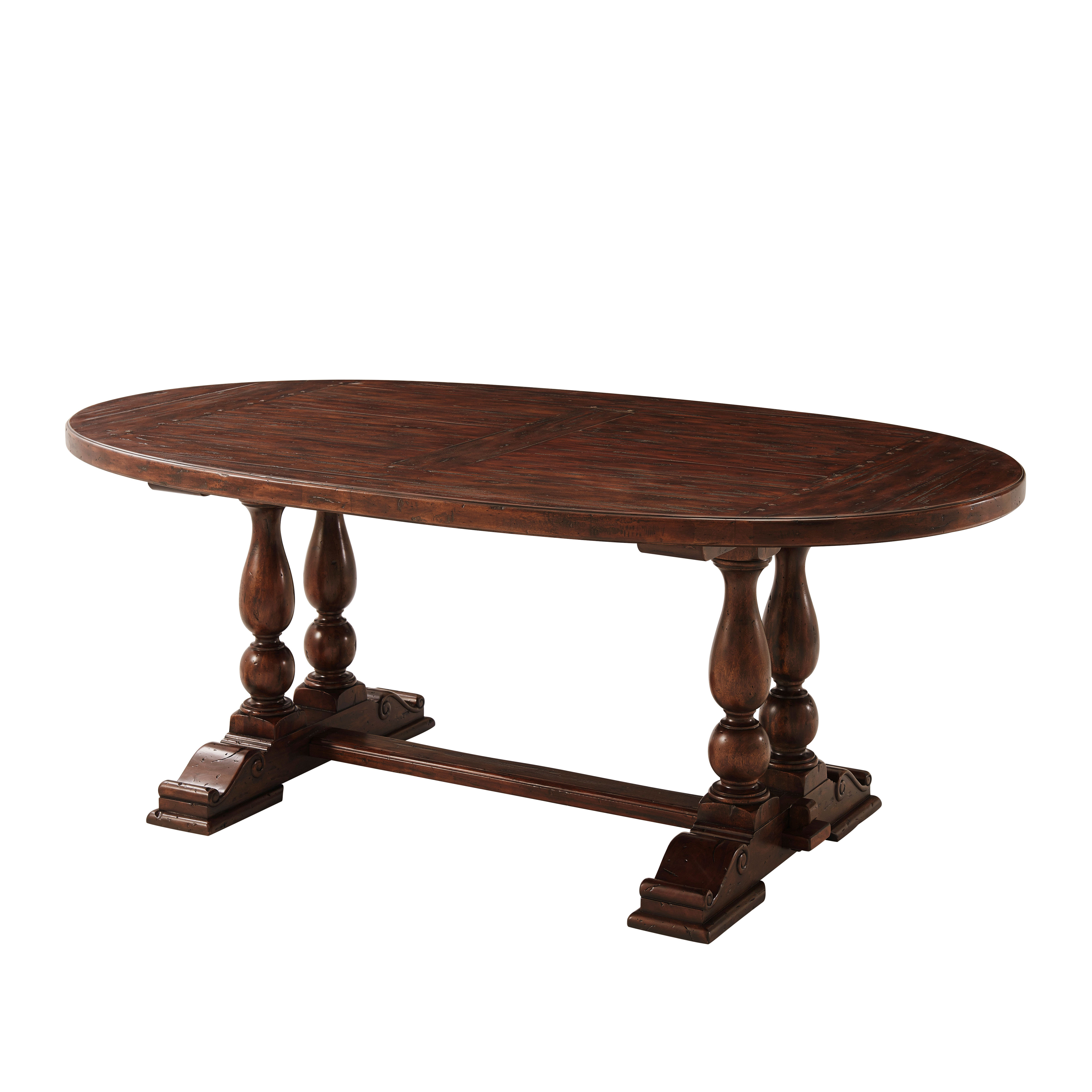 Theodore Alexander Castle Bromwich 78'' Mahogany Solid Wood Trestle