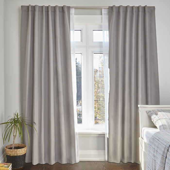 Eider Ivory Bushnell Room Darkening Curtain Double Rod Reviews Eider Ivory Bushnell Room Darkening Curtain Double Rod Reviews Wayfair Ca