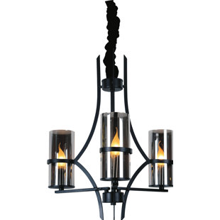 Go to store & view more images Vanna 3-Light Shaded Chandelier by CWI Lighting