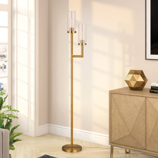 gold torchiere floor lamp