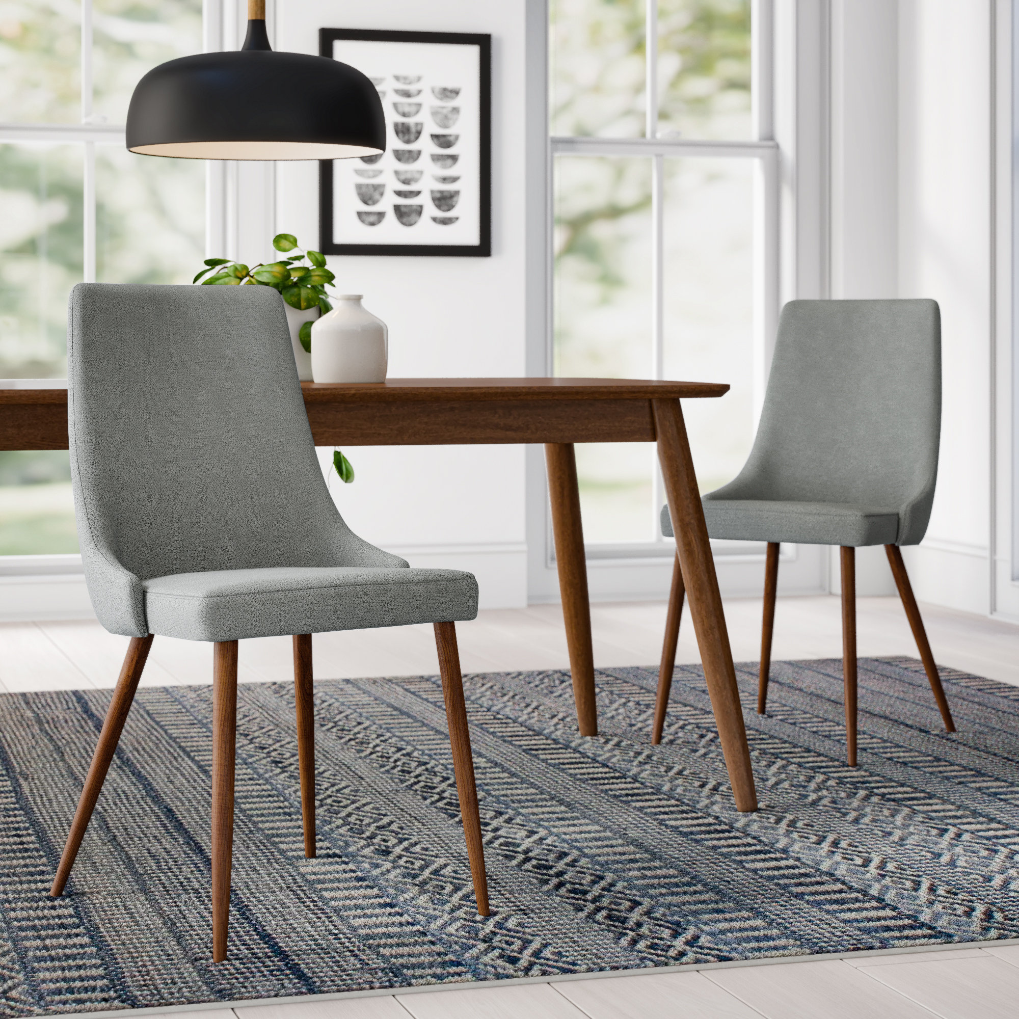 Allmodern Aldina Upholstered Dining Chair Reviews Wayfair