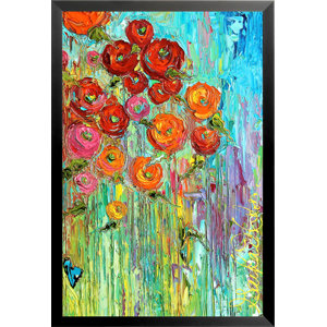 'Icing on the Cake Abstract Poster' by Gayla Hodson Framed Painting Print