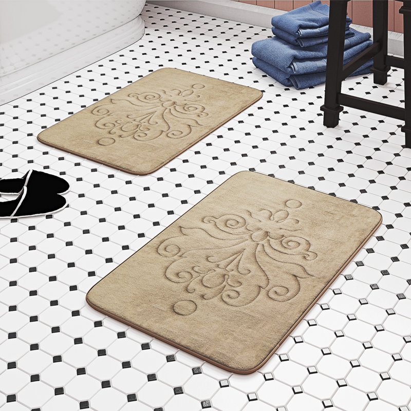 Charlton Home Broadbent Plush Memory Foam Bath Mat Reviews Wayfair Broadbent Plush Memory Foam Bath Mat
