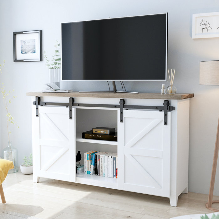 Smartstandard Double Door Cabinet Barn Door Hardware Kit Wayfair Ca