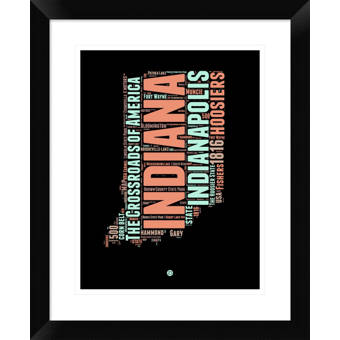 Great Big Canvas Indiana Home State By Kate Lillyson Textual Art Wayfair