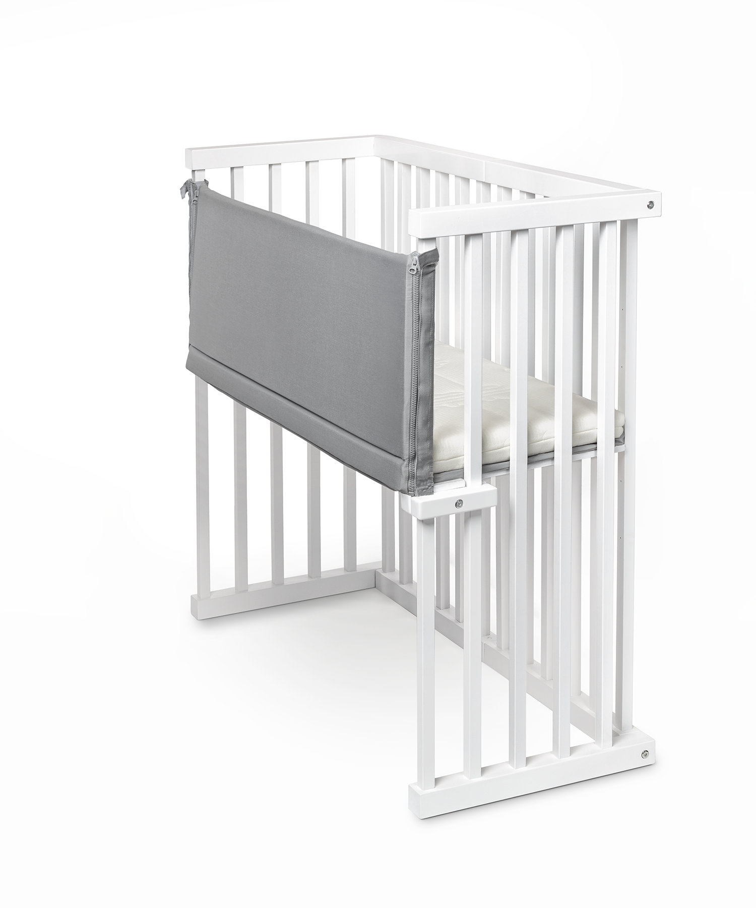 Reagan Bedside Crib with Mattress
