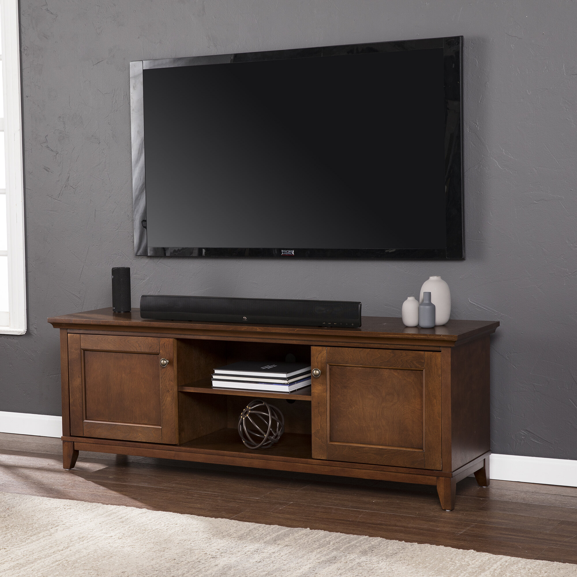 Charlton Home Jerry Tv Stand For Tvs Up To 65 Reviews Wayfair