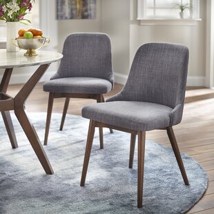 Tallapoosa Upholstered Side Chair In Gray (Set Of 2) By George Oliver