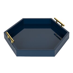 blue ottoman tray