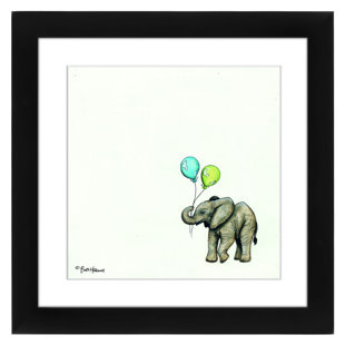 Elephant Art Nursery Wayfair Nursery Elephant Framed Painting Print