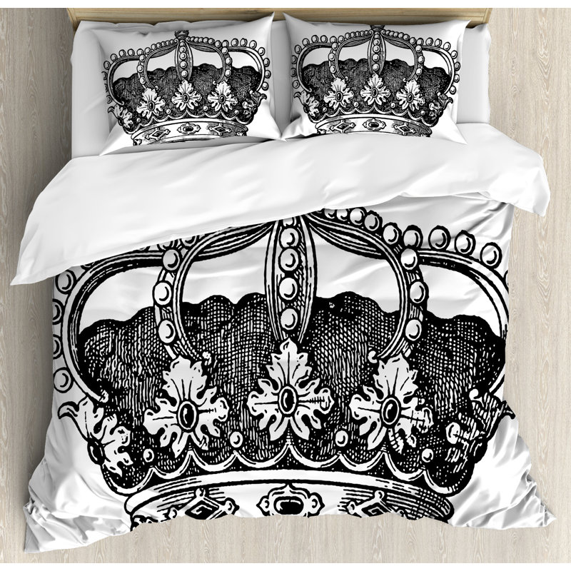 Ambesonne Antique Royal Crown Kingdom Emperor Ruler Czar Symbol Monarchy Authority Icon Duvet Cover Set Wayfair Emperor duvet covers | we have a great range of luxury boutique hotel emperor duvet covers. wayfair