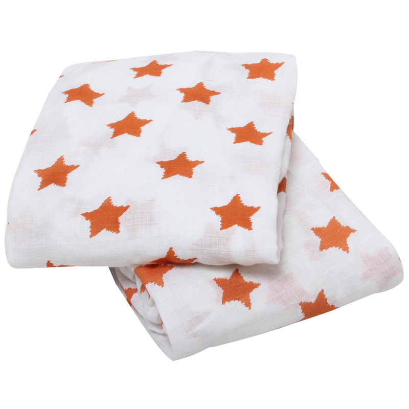 Basketball / Stars Elephants Muslin Fitted Crib Sheets