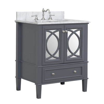 Kbc Olivia 30 Single Bathroom Vanity Set Base Finish Charcoal Gray