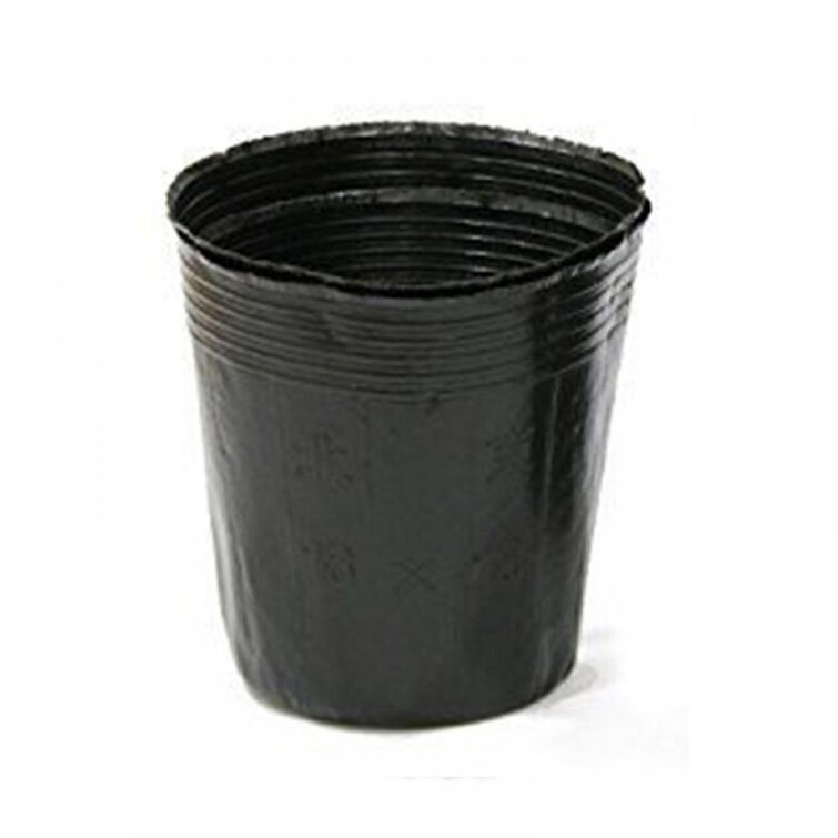 100pcs Garden Black Plastic  Breathable Nutritional Planting Containers Optional