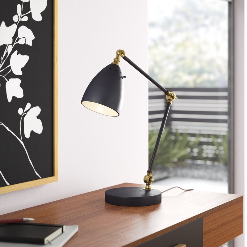 lamp on desk