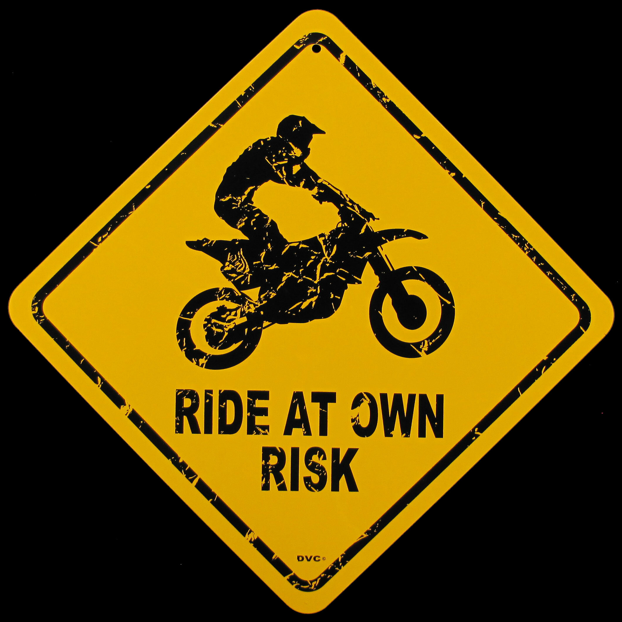 Ride At Own Risk DecalFunny Home Décor Garage Wall Lover Gag Gift 