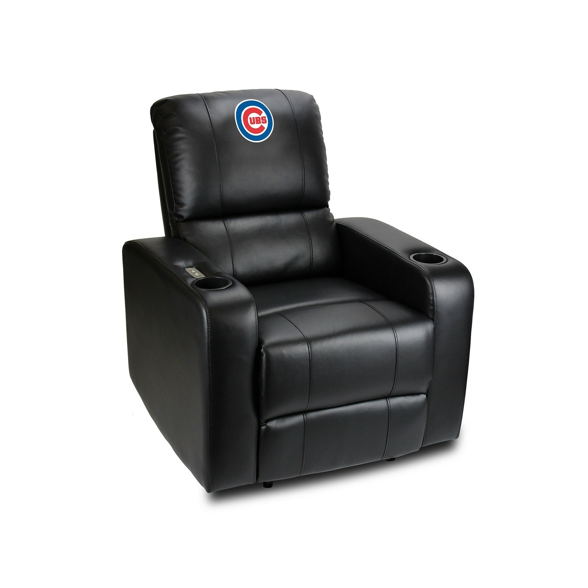 Imperial 33 Wide Faux Leather Power Recliner Home Theater Individual Seat With Cup Holder Wayfair