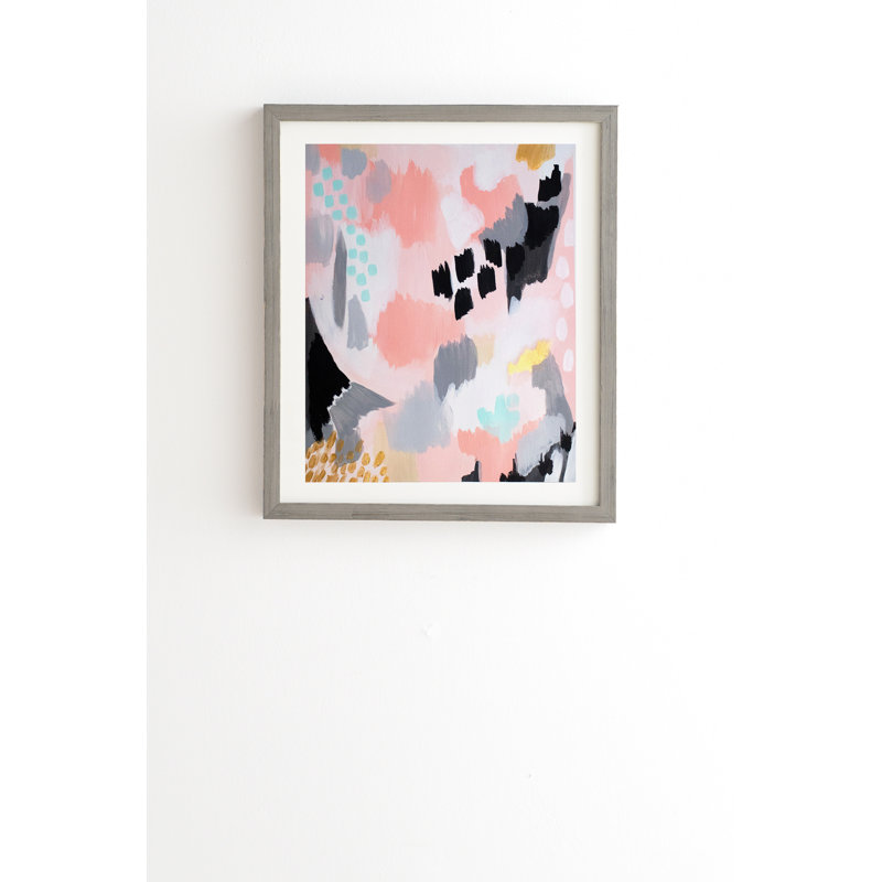 Serenity Abstract By Laura Fedorowicz Picture Frame Graphic Art Print On Wood Reviews Allmodern