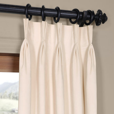 Darby Home Co Balone Solid Max Blackout Thermal Pinch Pleat Single