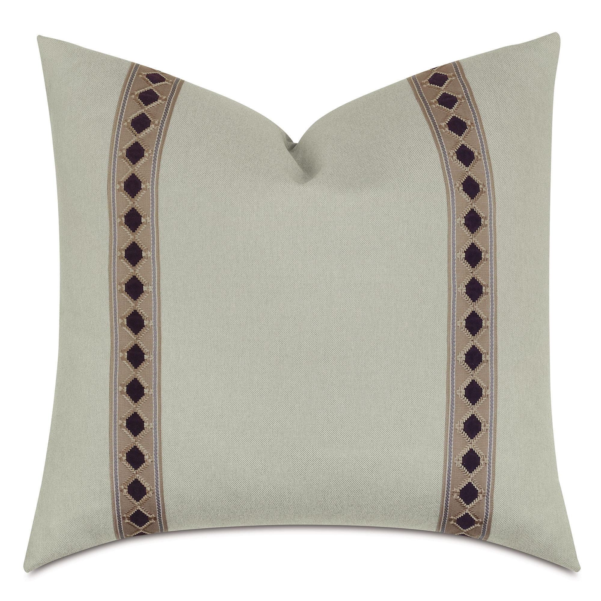 Eastern Accents Steeplechaser Diamond Tape Euro Sham Pillow Cover