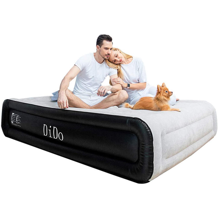 inflatable double bed with built in pump