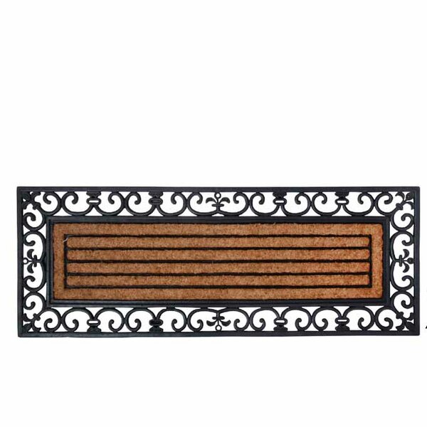 Pepperfry Entrance Mat 45x75cm-New Extra Thick Geometric Pattern Coir Doormat 