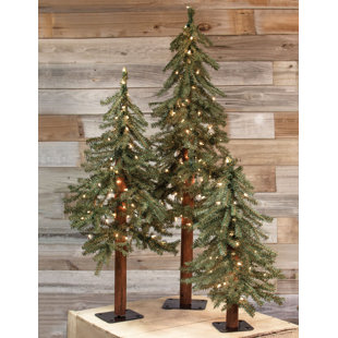 3 piece alpine artificial christmas tree set with clearwhite lights set of 3 - Small Christmas Trees With Lights 3 piece alpine artificial christmas tree set with clearwhite lights set of 3 - Small Christmas Trees With Lights