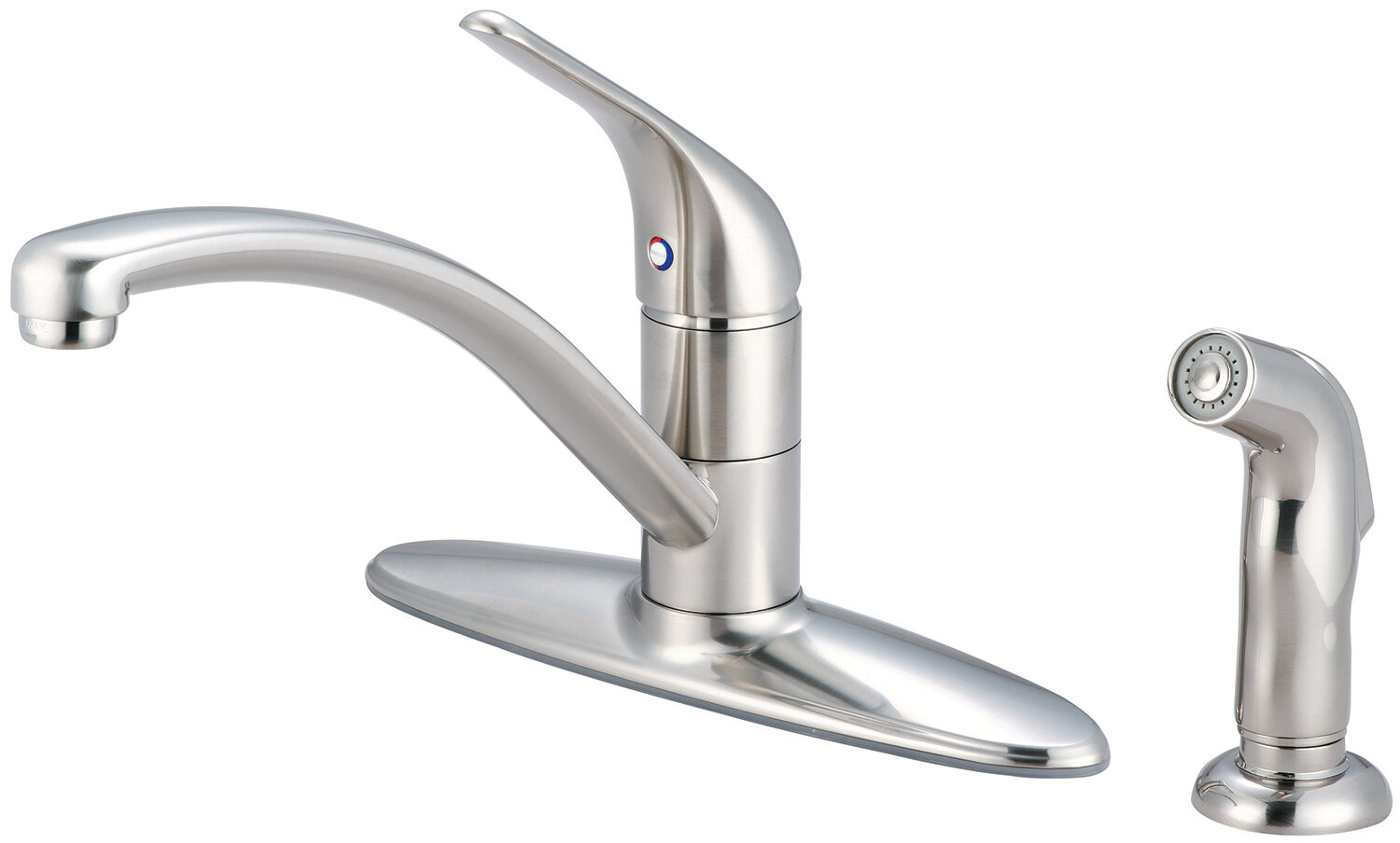 Pioneer Legacy Single Handle Kitchen Faucet With Side Spray Reviews Wayfair