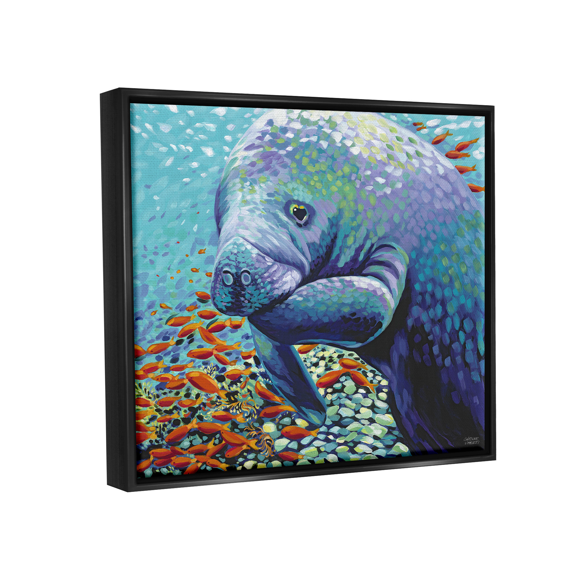 Dovecove Underwater Manatee Impressionist By Carolee Vitaletti dovecove-underwater-manatee-impressionist-by-carolee-vitaletti