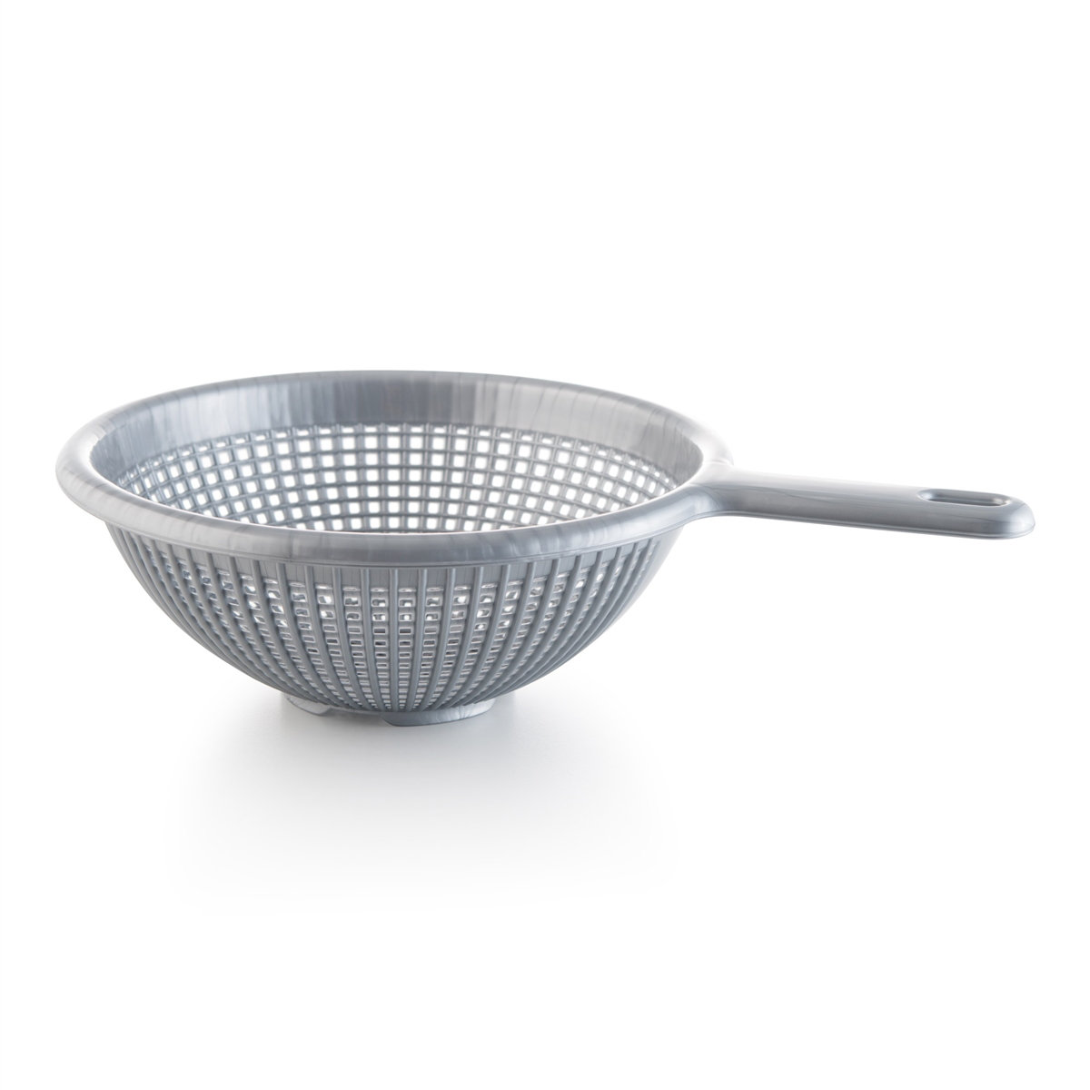 black plastic colander