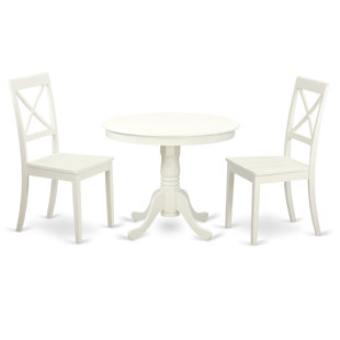 3 Piece Dining Set By East West Furniture Bargain Black Kitchen 3 Piece Dining Set By East West Furniture Bargain