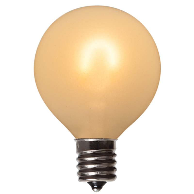 Wintergreen Lighting 1 Watt 25 Watt Equivalent G50 Led Non Dimmable Light Bulb Warm White 2500k E17 Intermediate Base Wayfair