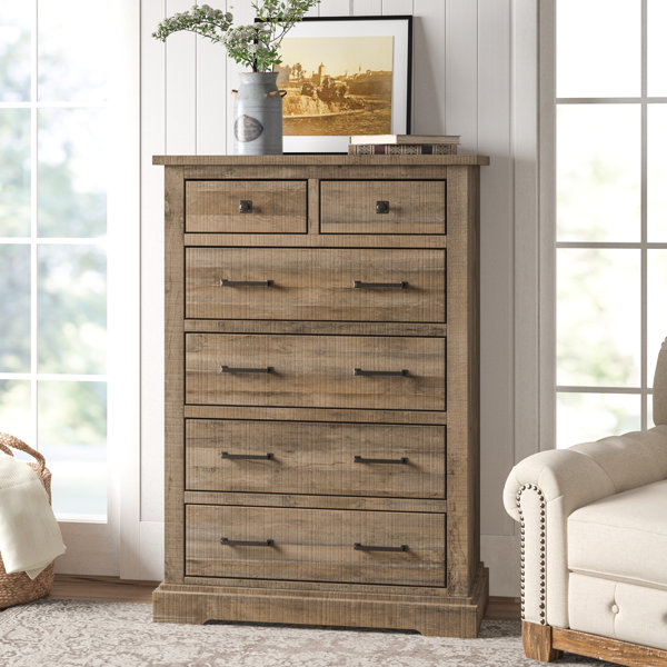 Greyleigh Casserly 6 Drawer 38 W Solid Wood Chest Reviews Wayfair