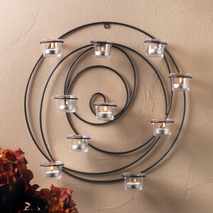 Iron and Glass Sconce