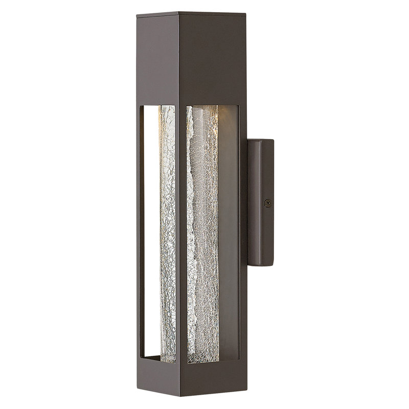 Vapor Crackled Glass Outdoor Armed Sconce