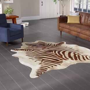 Faux Zebra Hide Rug Wayfair