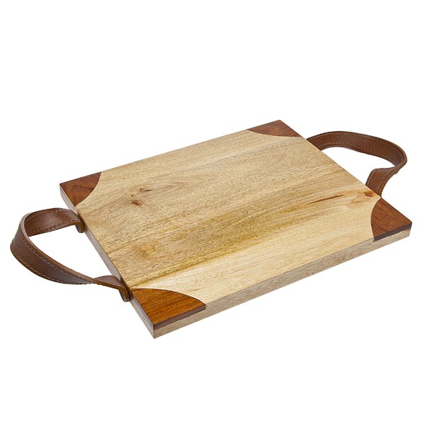 wood cutting board with handle