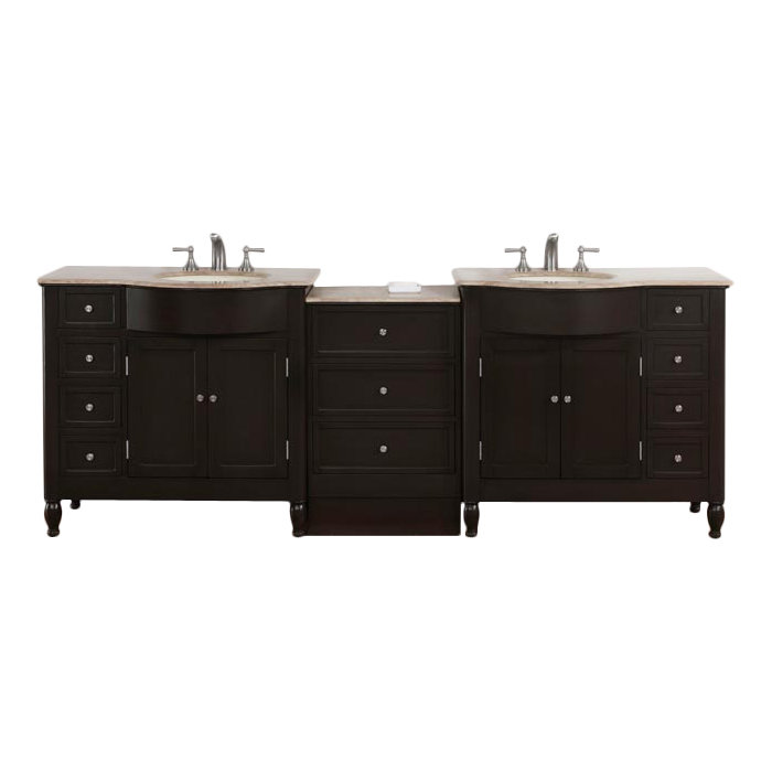 Custom Bathroom Vanities Hamilton silkroad exclusive hamilton 95" double bathroom vanity set Custom Bathroom Vanities Hamilton silkroad exclusive hamilton 95" double bathroom vanity set