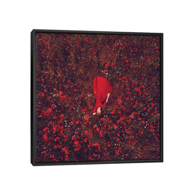 Poppies Field by Hobopeeba - Print East Urban Home Size: 18