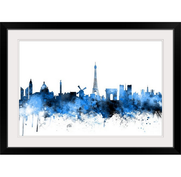 Great Big Canvas Paris France Skyline By Michael Tompsett