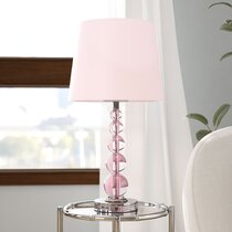 pink table lampshade